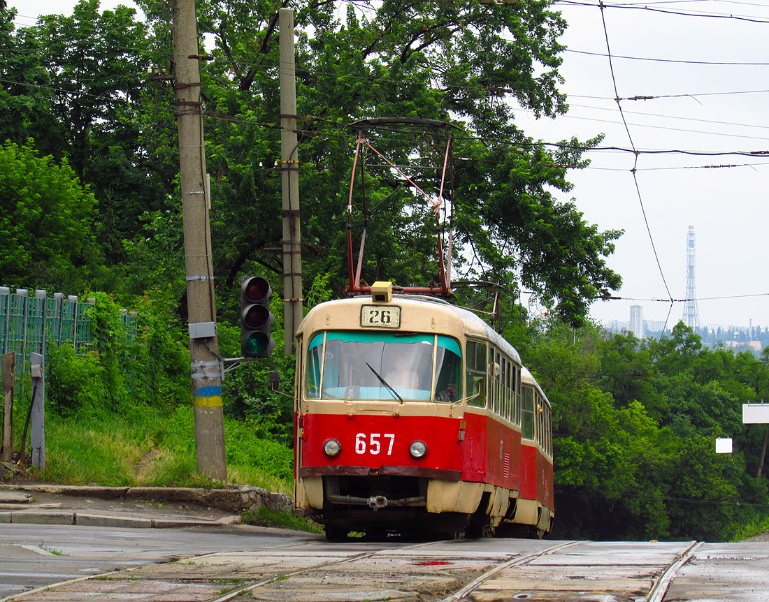 Харьков, Tatra T3SU № 657