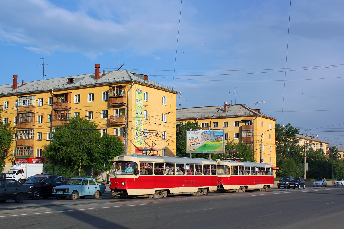 Єкатеринбург, Tatra T3SU № 215; Єкатеринбург, Tatra T3SU № 216 Єкатеринбург, Tatra T3SU № 215; Єкатеринбург, Tatra T3SU № 216