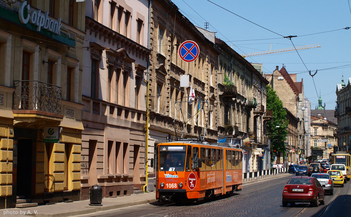 Львов, Tatra KT4SU № 1068