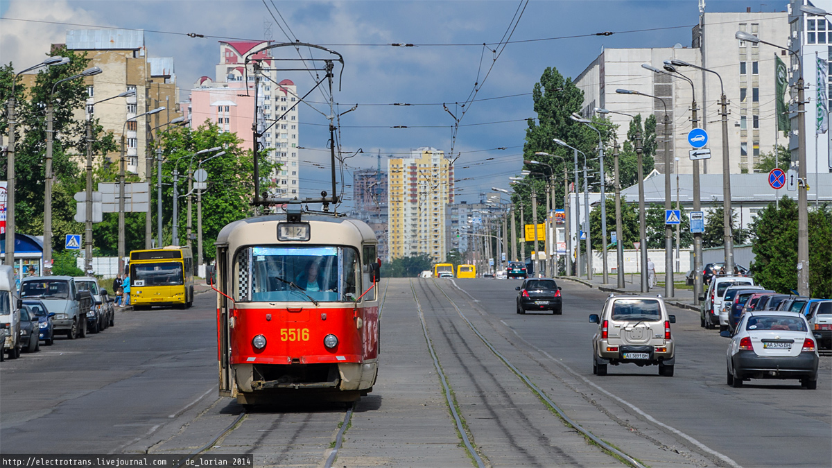 Киев, Tatra T3SU № 5516