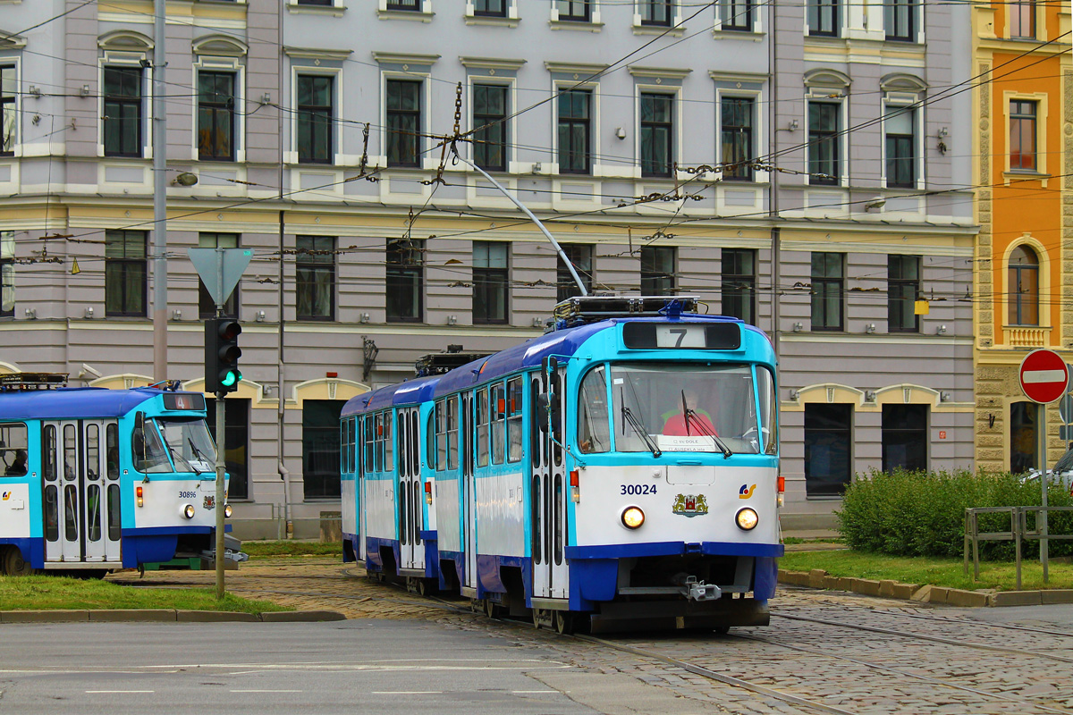 Рига, Tatra T3A № 30024; Рига, Tatra T3A № 30035