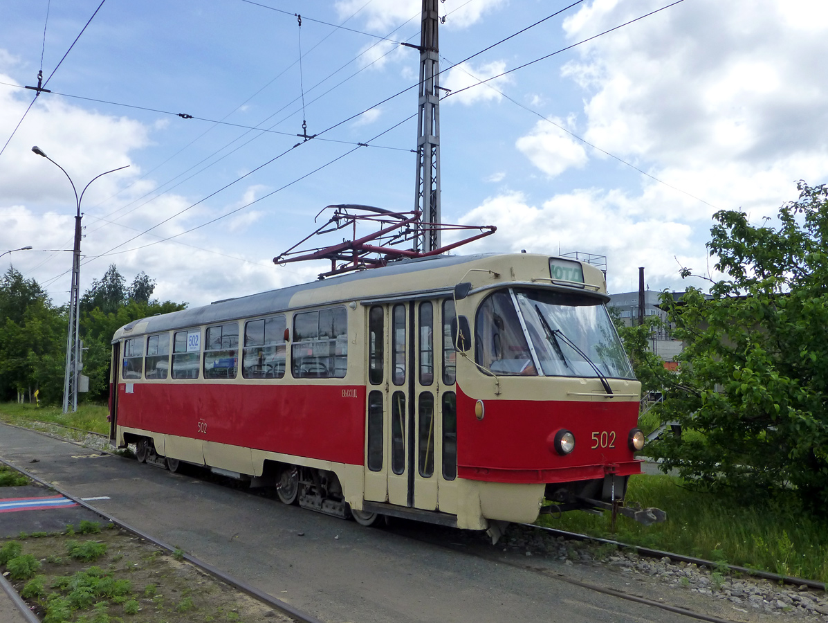 Yekaterinburg, Tatra T3SU (2-door) № 502