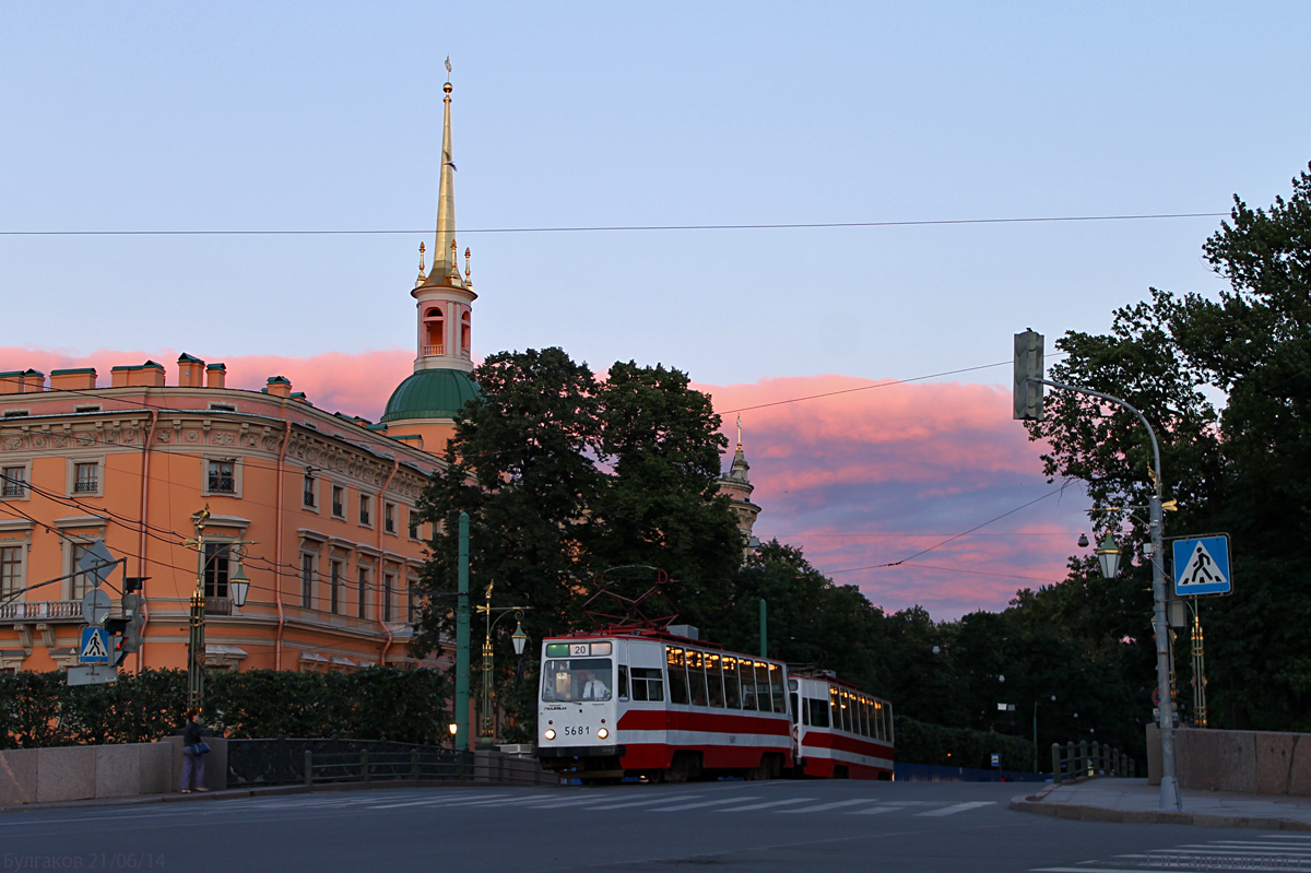 Санкт-Петербург, ЛМ-68М № 5681; Санкт-Петербург — Заказная поездка на СМЕ ЛМ-68М 5681+5448 в Стрельну и Купчино