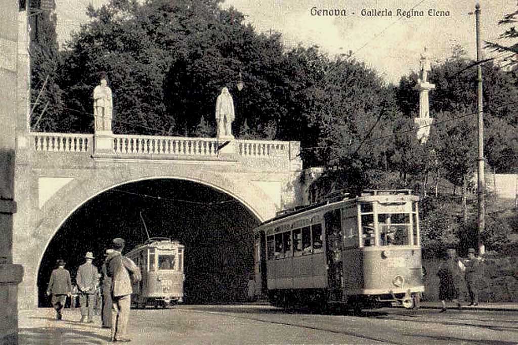 Genoa — Tramway and trolleybus — Old photos