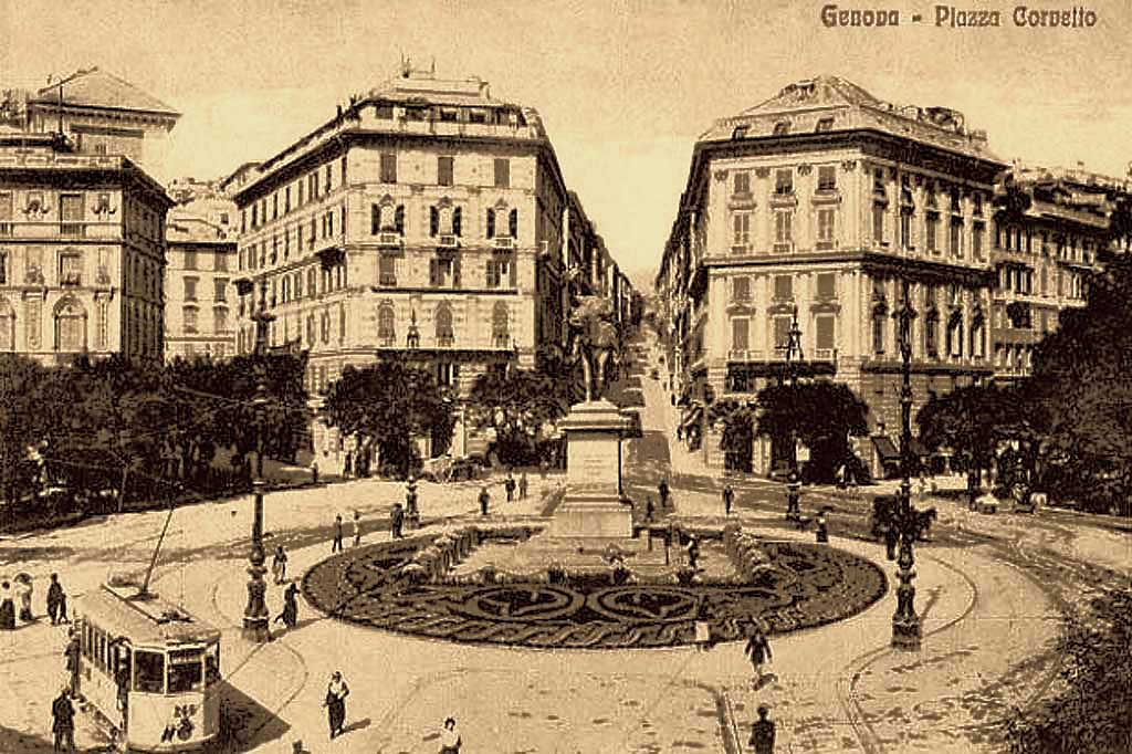 Genoa — Tramway and trolleybus — Old photos