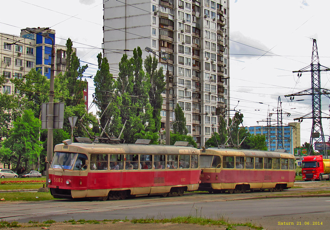 Киев, Tatra T3SU № 5682