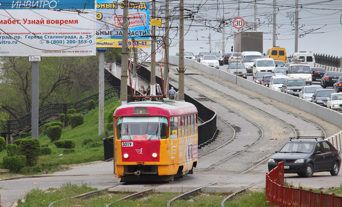Volgograd, Tatra T3SU (2-door) № 3019