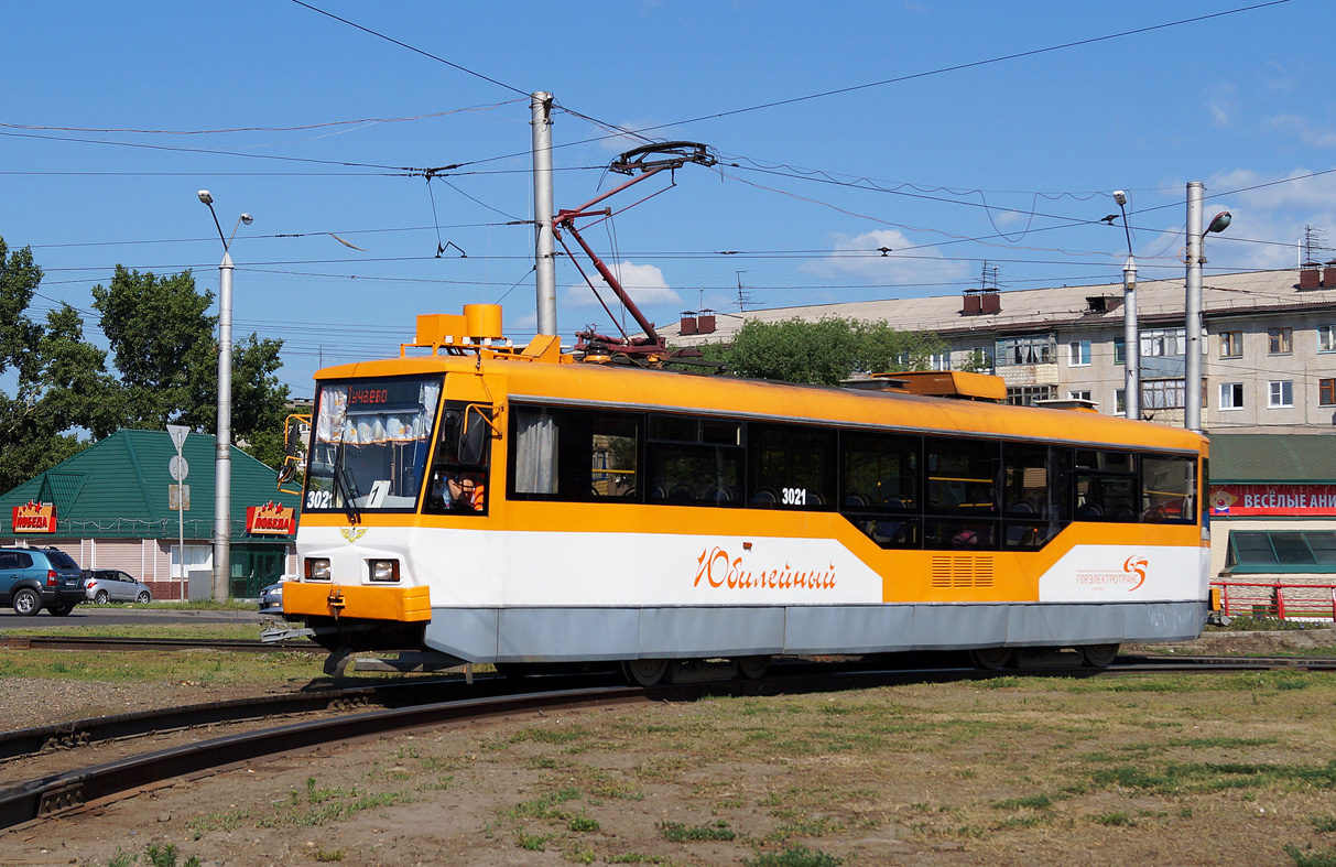 Барнаул, Tatra T3SU КВР Барнаул № 3021