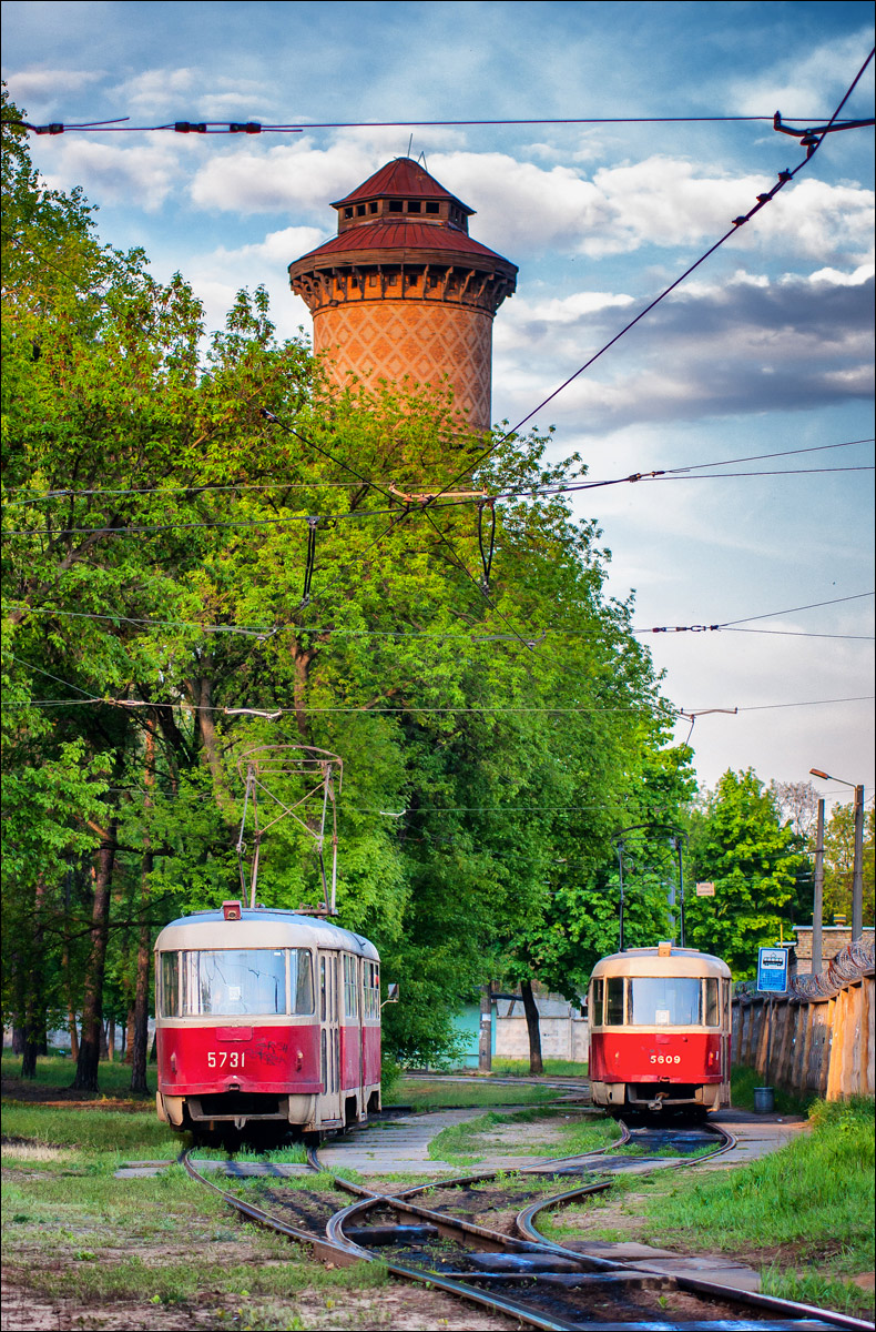 Киев, Tatra T3SU № 5731; Киев, Tatra T3SU № 5609 Киев, Tatra T3SU № 5731; Киев, Tatra T3SU № 5609