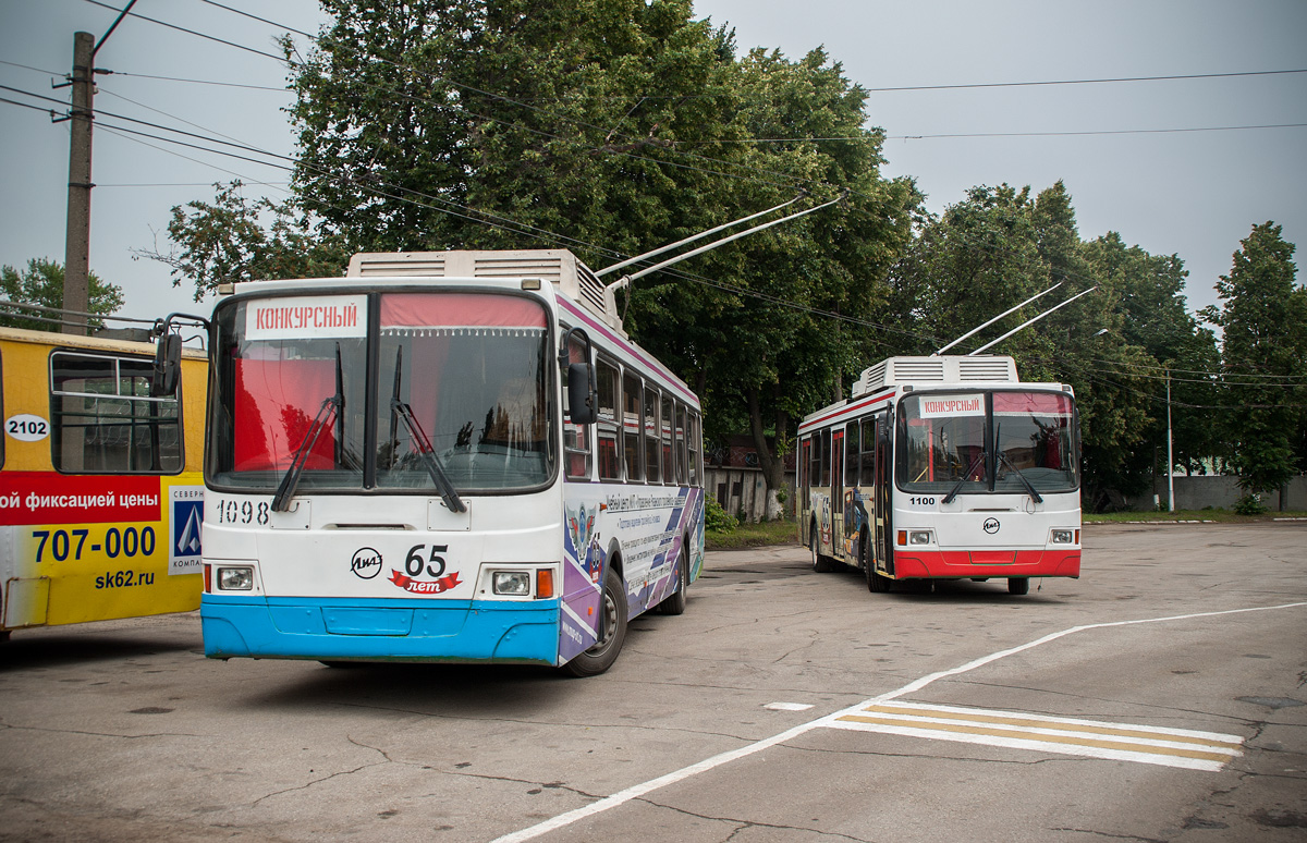 Ryazan, LiAZ-5280 № 1098; Ryazan, LiAZ-5280 № 1100 Ryazan, LiAZ-5280 № 1098; Ryazan, LiAZ-5280 № 1100
