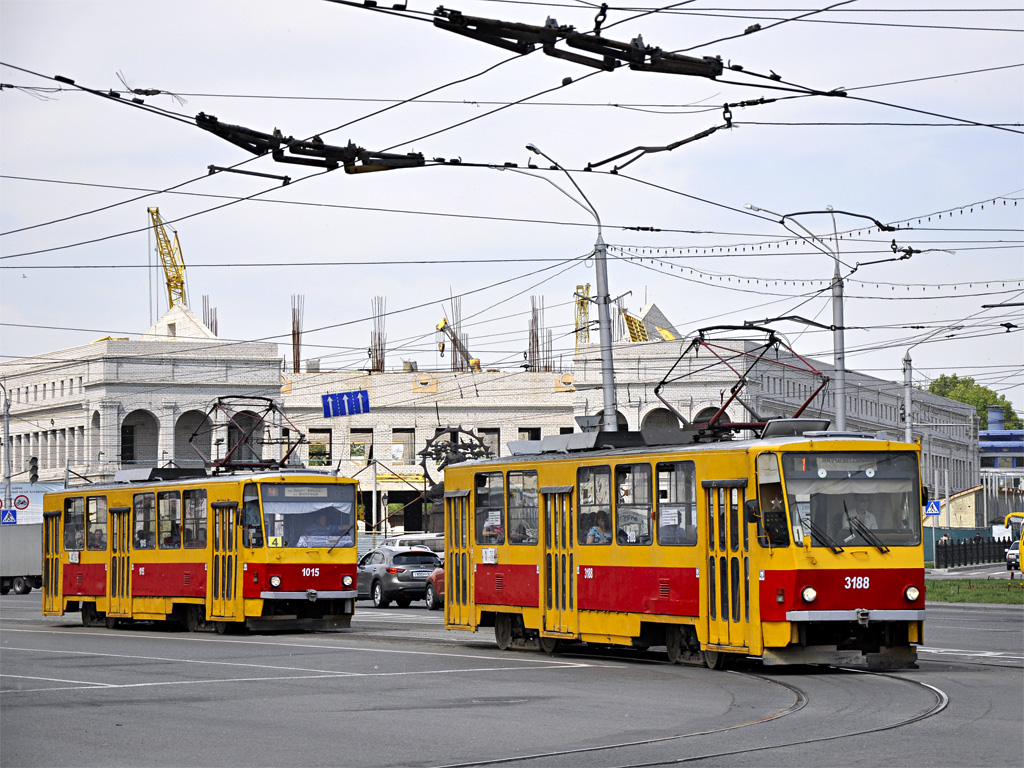 Барнаул, Tatra T6B5SU № 1015; Барнаул, Tatra T6B5SU № 3188