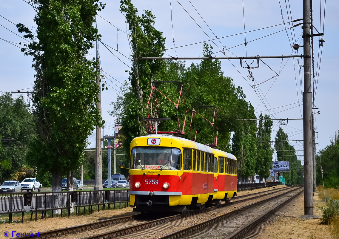 Volgograd, Tatra T3SU № 5759