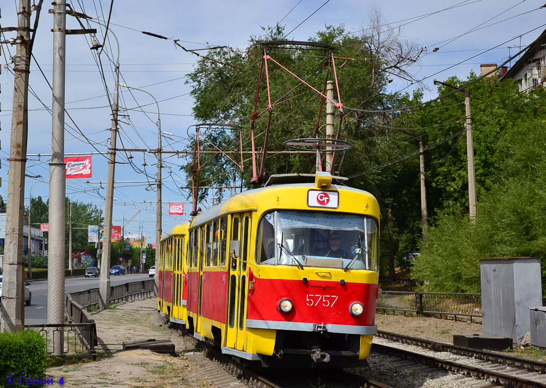 Volgograd, Tatra T3SU # 5757