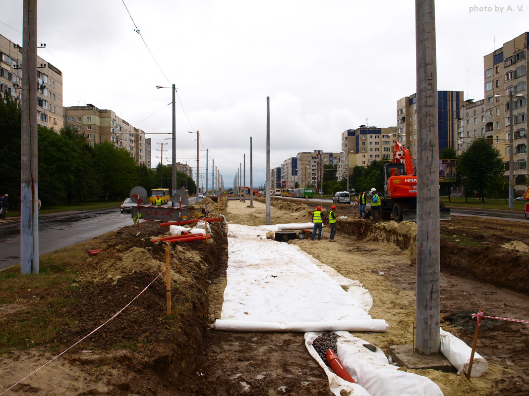 Львов — Строительство трамвайной линии в микрорайон «Сихов»