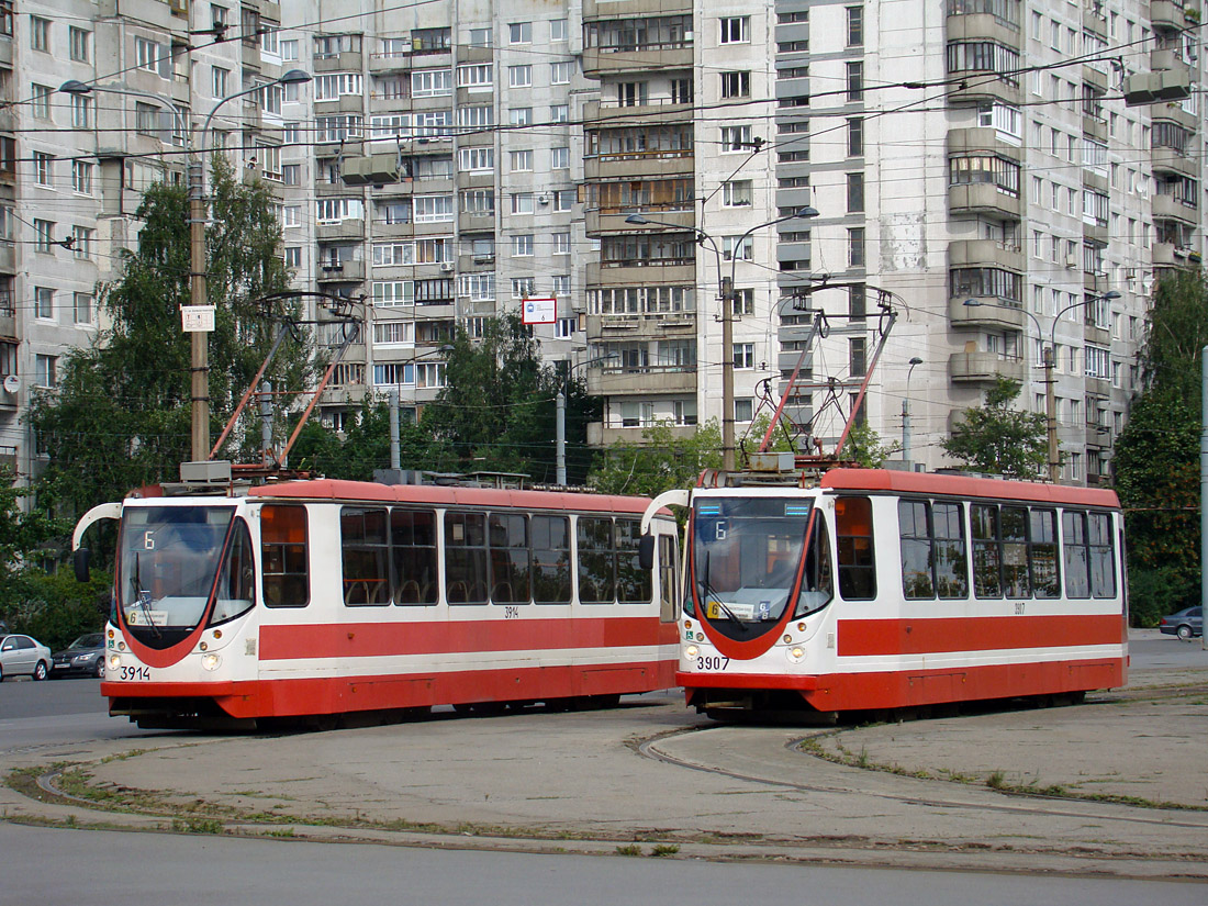 Sankt-Peterburg, 71-134A (LM-99AVN) № 3914; Sankt-Peterburg, 71-134A (LM-99AVN) № 3907