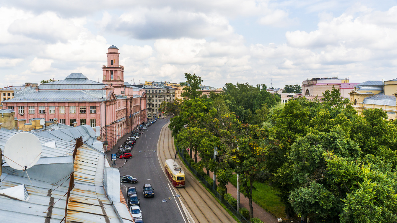 Санкт-Петербург, ЛМ-47 № 3521; Санкт-Петербург — Трамвайные линии и инфраструктура