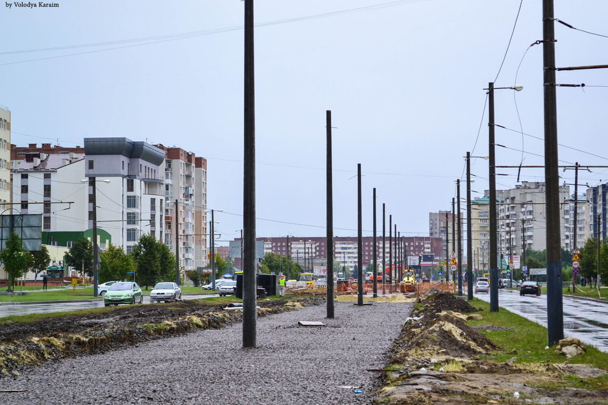 Львов — Строительство трамвайной линии в микрорайон «Сихов»