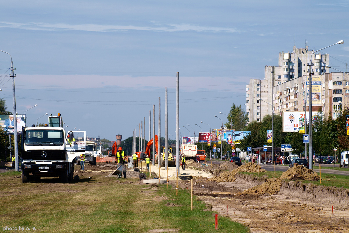 Львов — Строительство трамвайной линии в микрорайон «Сихов»