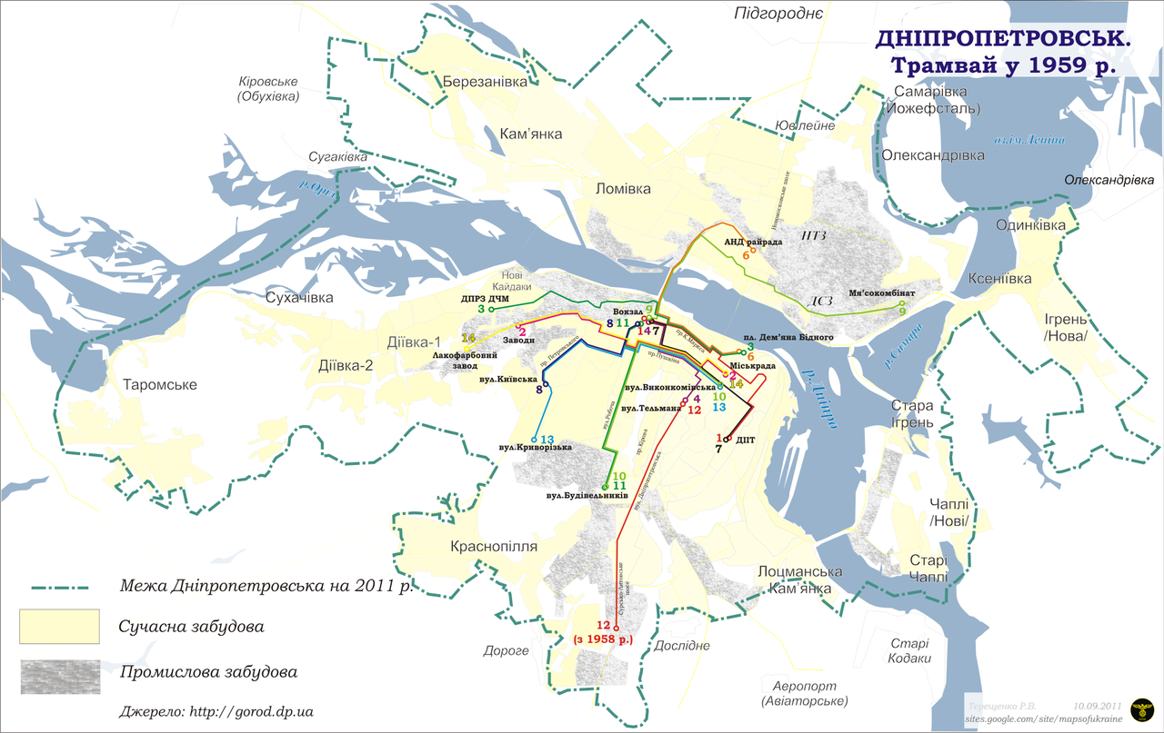 Днепр — Схемы