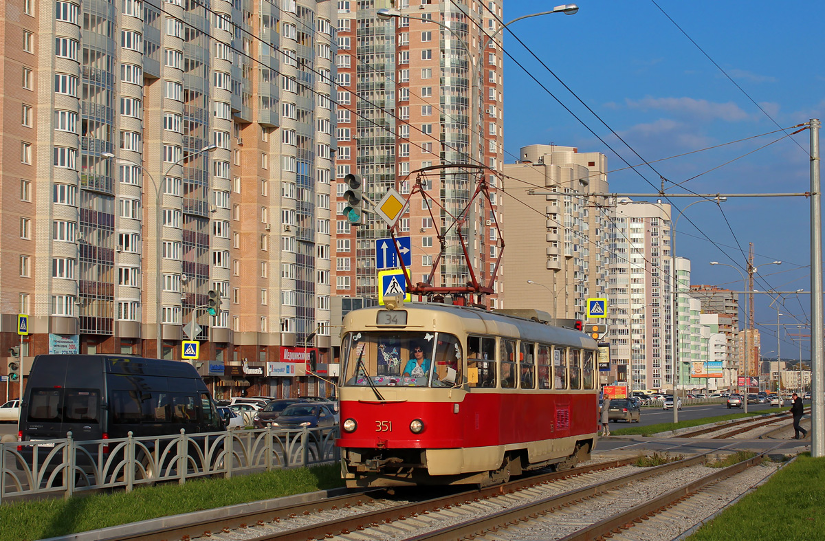 Екатеринбург, Tatra T3SU № 351