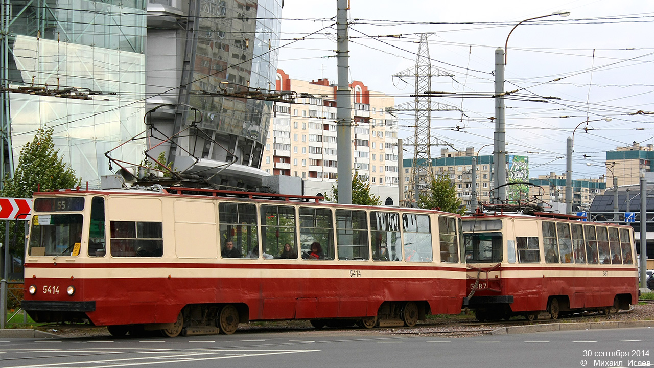 Санкт-Петербург, ЛМ-68М № 5414; Санкт-Петербург, ЛМ-68М № 5487