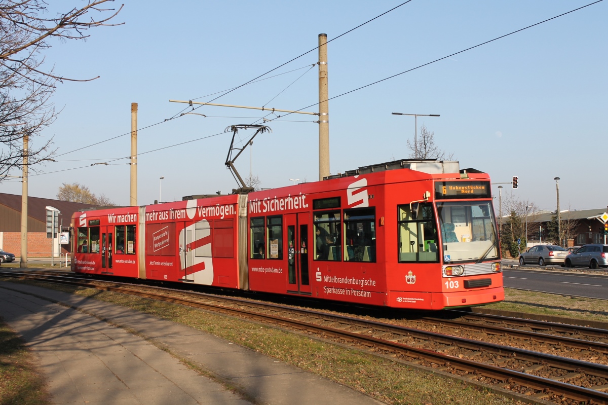 Бранденбург-на-Хафеле, Duewag MGT6D № 103