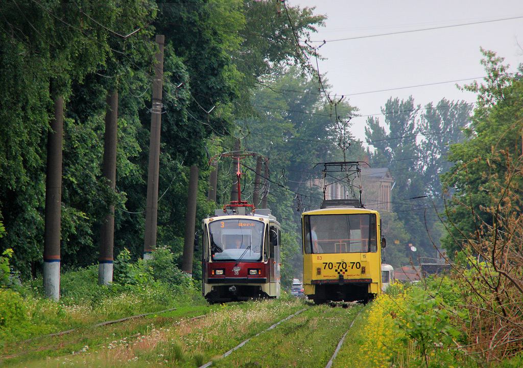 Тула, 71-407 № 38; Тула, Tatra T6B5SU № 83