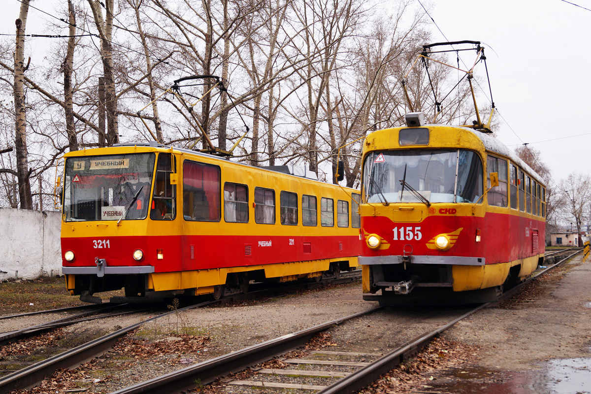 Барнаул, Tatra T3SU № 1155; Барнаул, Tatra T6B5SU № 3211