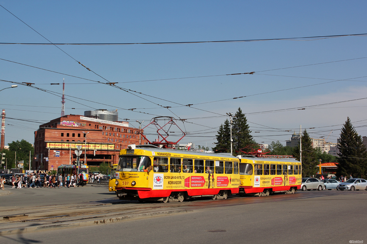 Екатеринбург, Tatra T3SU № 537; Екатеринбург, Tatra T3SU № 538