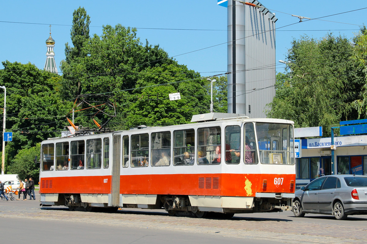 Калининград, Tatra KT4D № 607 Калининград, Tatra KT4D № 607