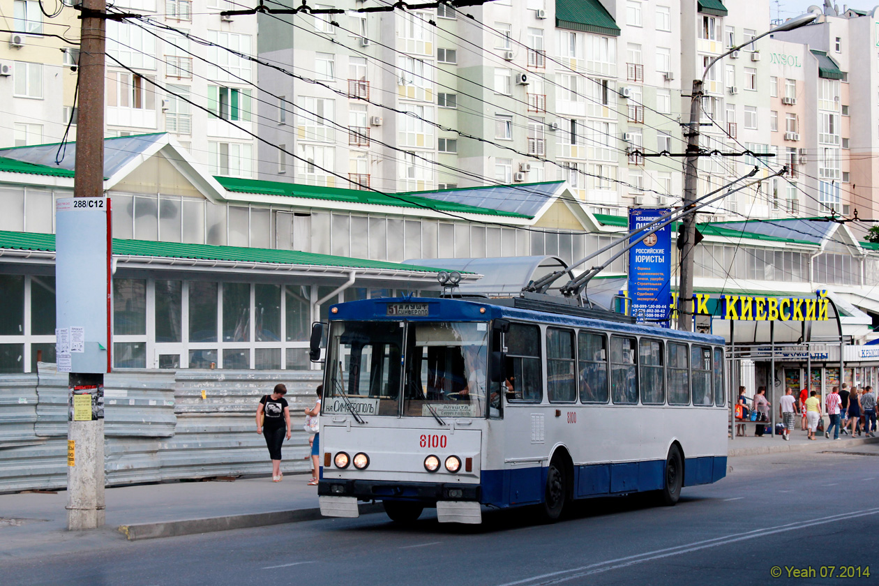 Крымский троллейбус, Škoda 14Tr89/6 № 8100