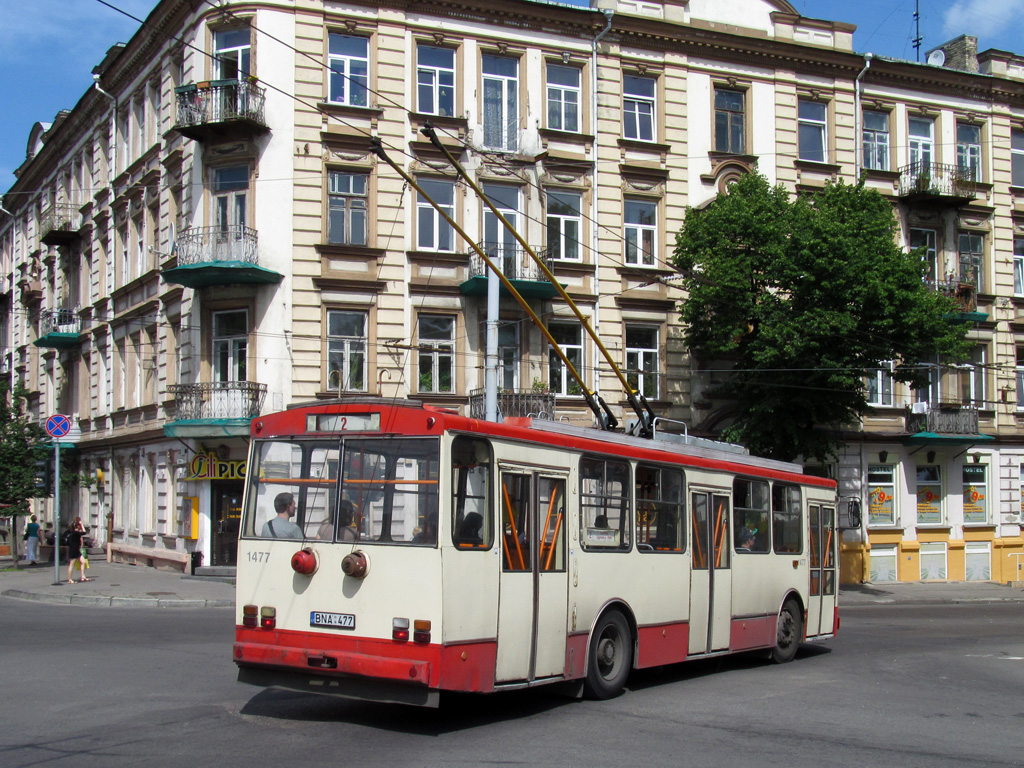Вильнюс, Škoda 14Tr02/6 № 1477