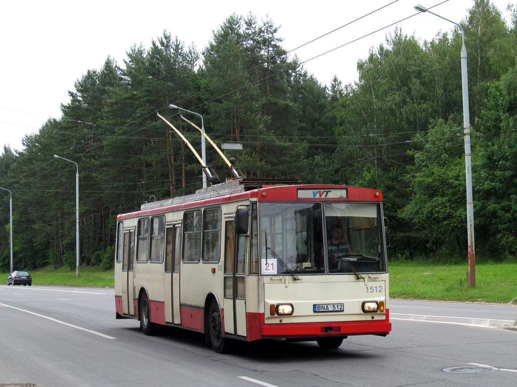 Вильнюс, Škoda 14Tr02/6 № 1512