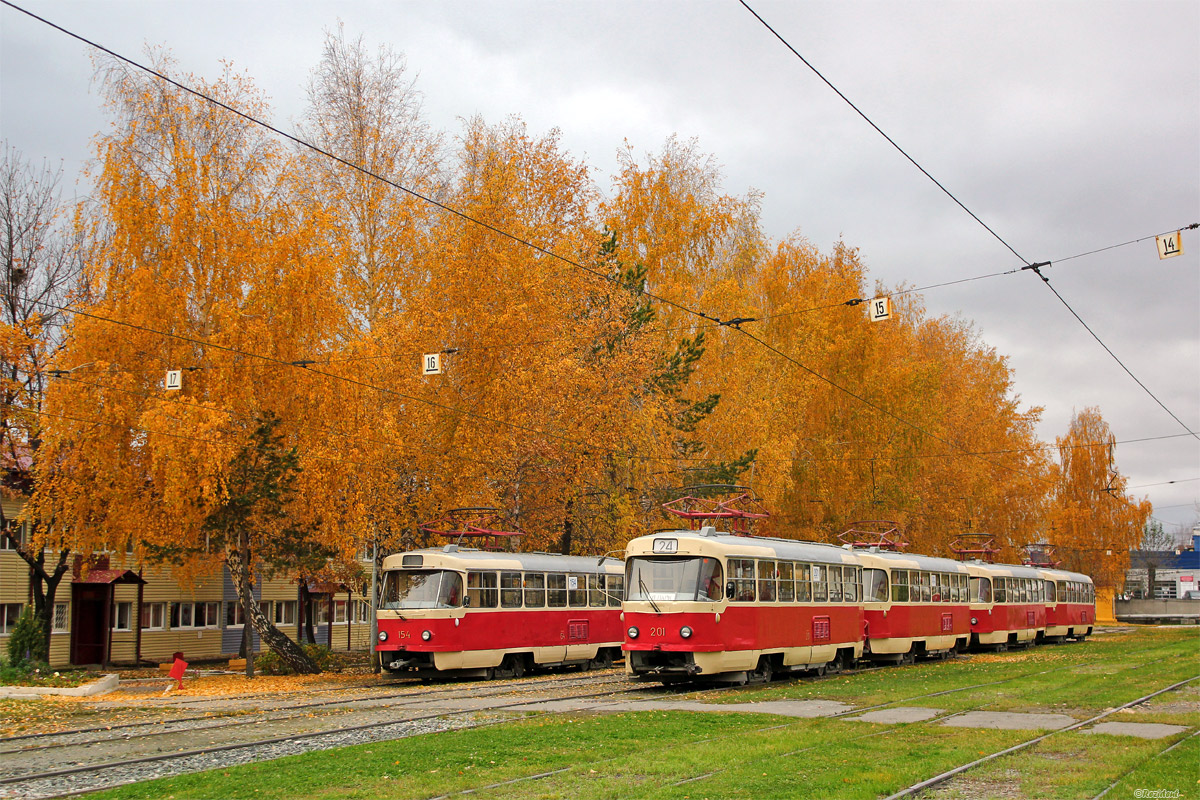 Jekaterynburg, Tatra T3SU Nr 154; Jekaterynburg, Tatra T3SU Nr 201