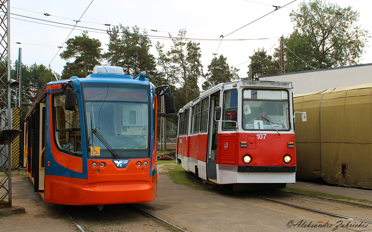 Daugavpils, 71-623-02 № 002; Daugavpils, 71-605A № 107