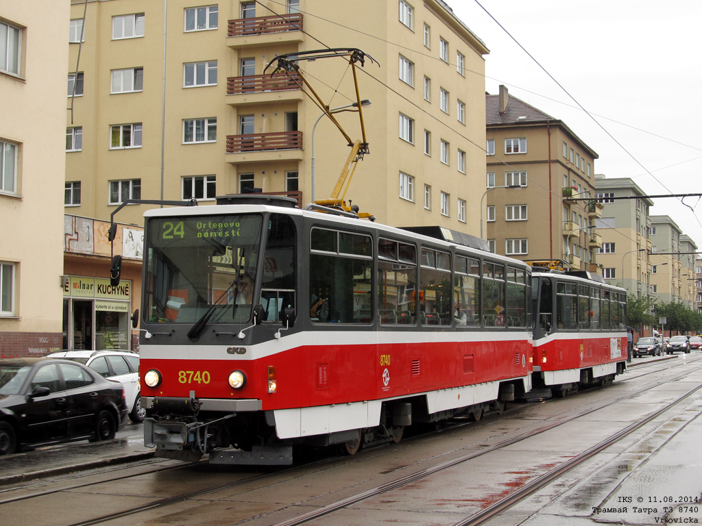 Prague, Tatra T6A5 № 8740