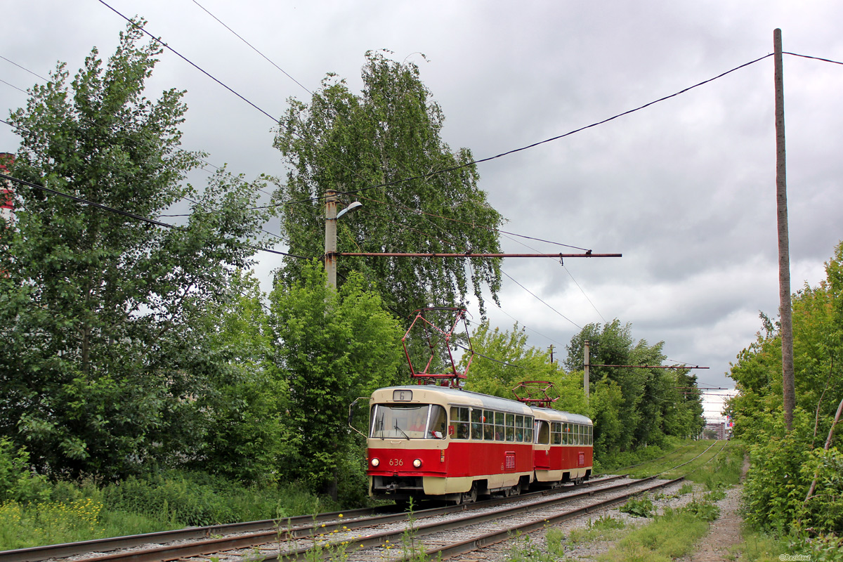 Екатеринбург, Tatra T3SU (двухдверная) № 636