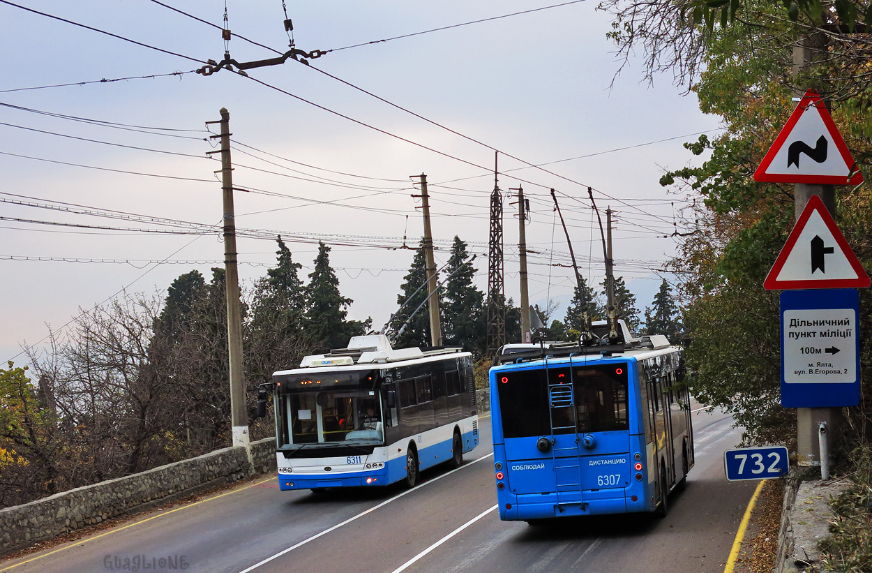 Крымский троллейбус, Богдан Т60111 № 6311; Крымский троллейбус, Богдан Т60111 № 6307