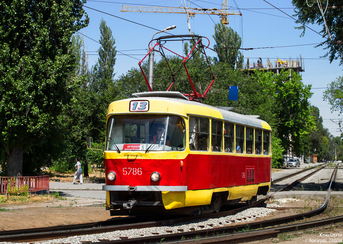 Волгоград, Tatra T3SU (двухдверная) № 5786