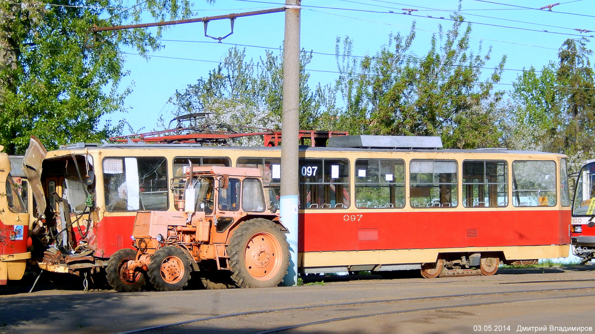 Orel, Tatra T6B5SU N°. 097; Orel — Tram cars in storage; Orel — Tram depot named by Y. Vitas