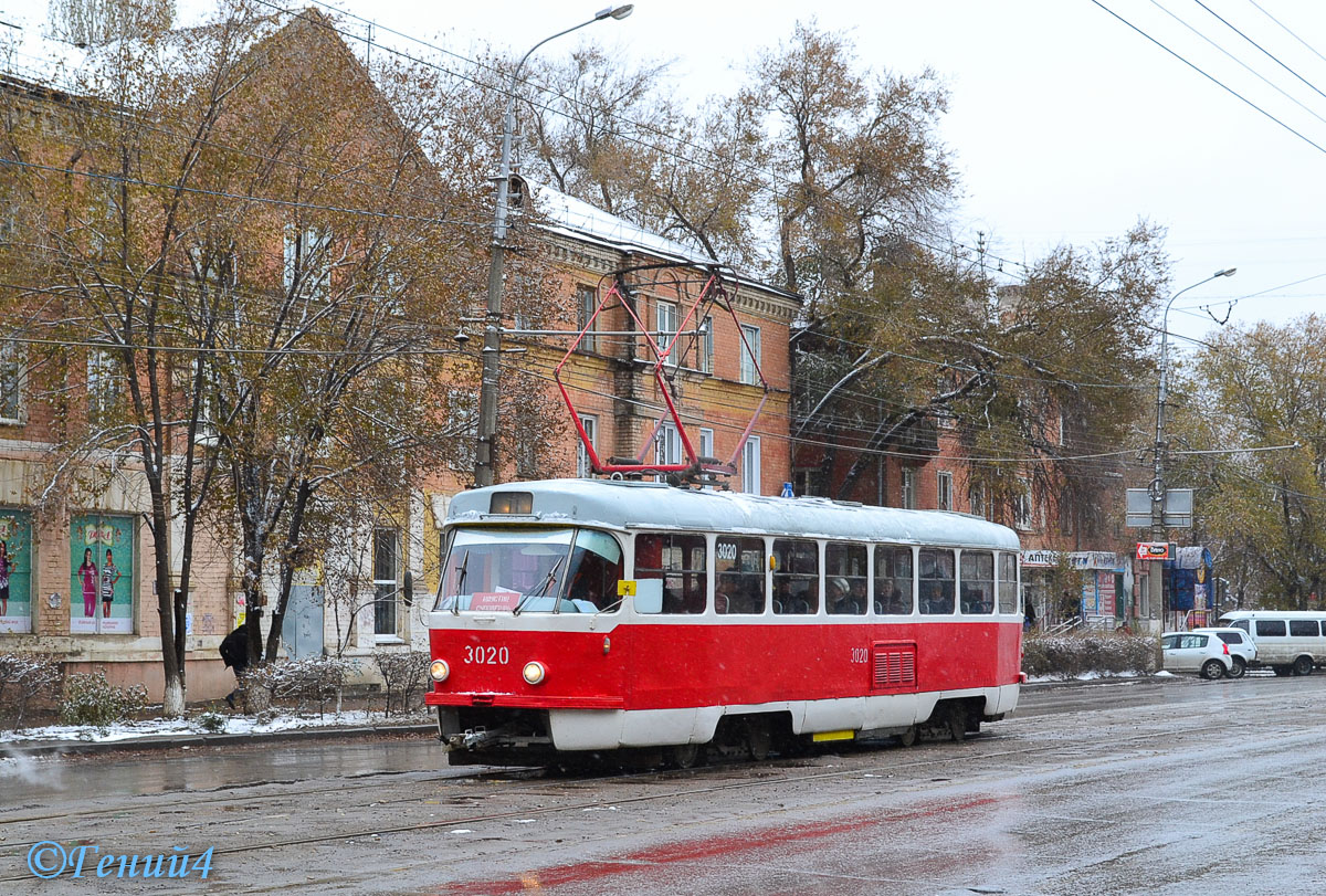 Волгоград, Tatra T3SU (двухдверная) № 3020