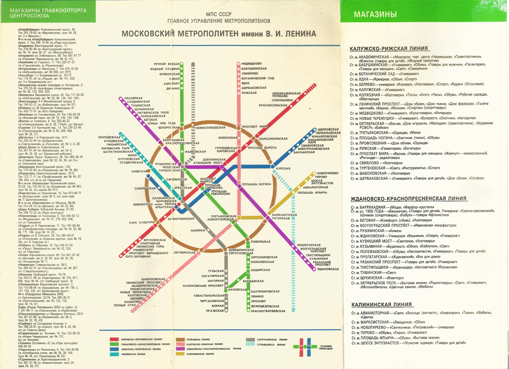 Москва — Метрополитен — Схемы