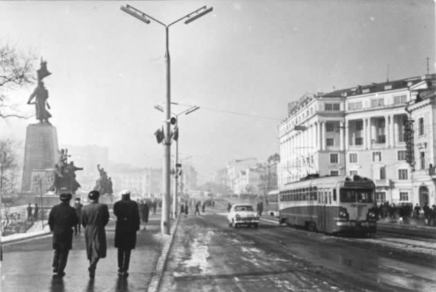 Владивосток — Исторические фотографии — трамвай (1946-1970)