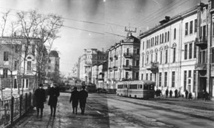 Владивосток — Исторические фотографии — трамвай (1946-1970)