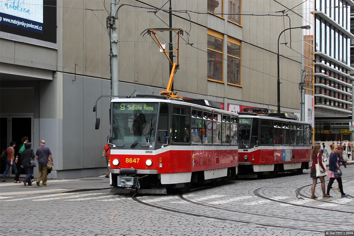 Прага, Tatra T6A5 № 8647