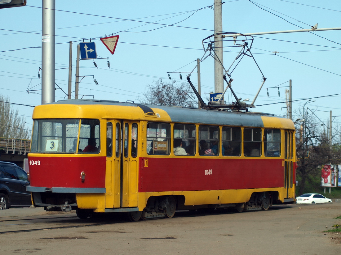 Одесса, Tatra T3SU (двухдверная) № 1049