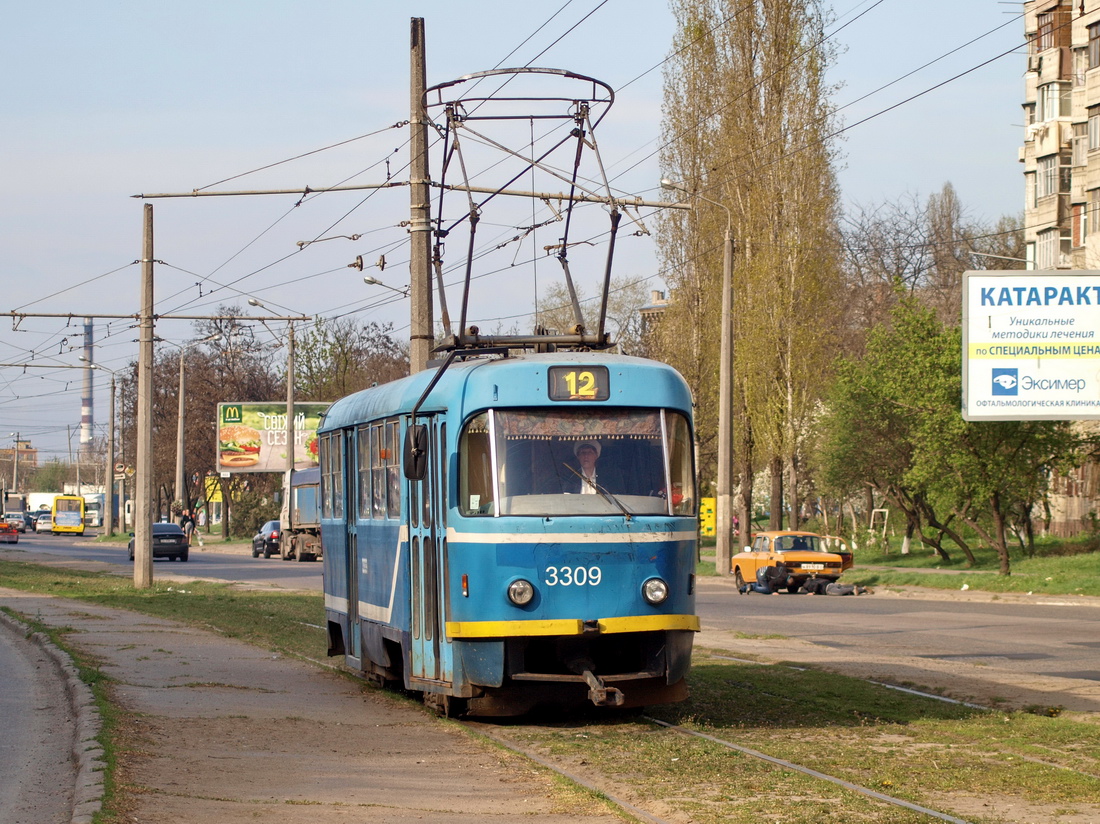 Odessa, Tatra T3R.P № 3309