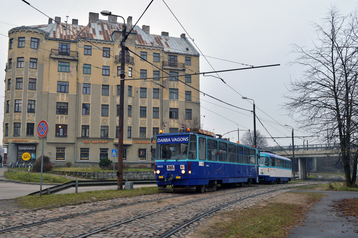 Рига, Tatra T6B5SU № 88028; Рига, Tatra T3A № 30362