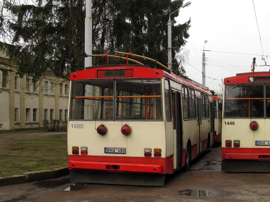 Вильнюс, Škoda 14Tr02/6 № 1480