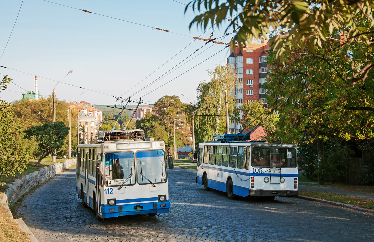 Полтава, ЮМЗ Т2 № 112; Полтава, ЮМЗ Т2 № 105